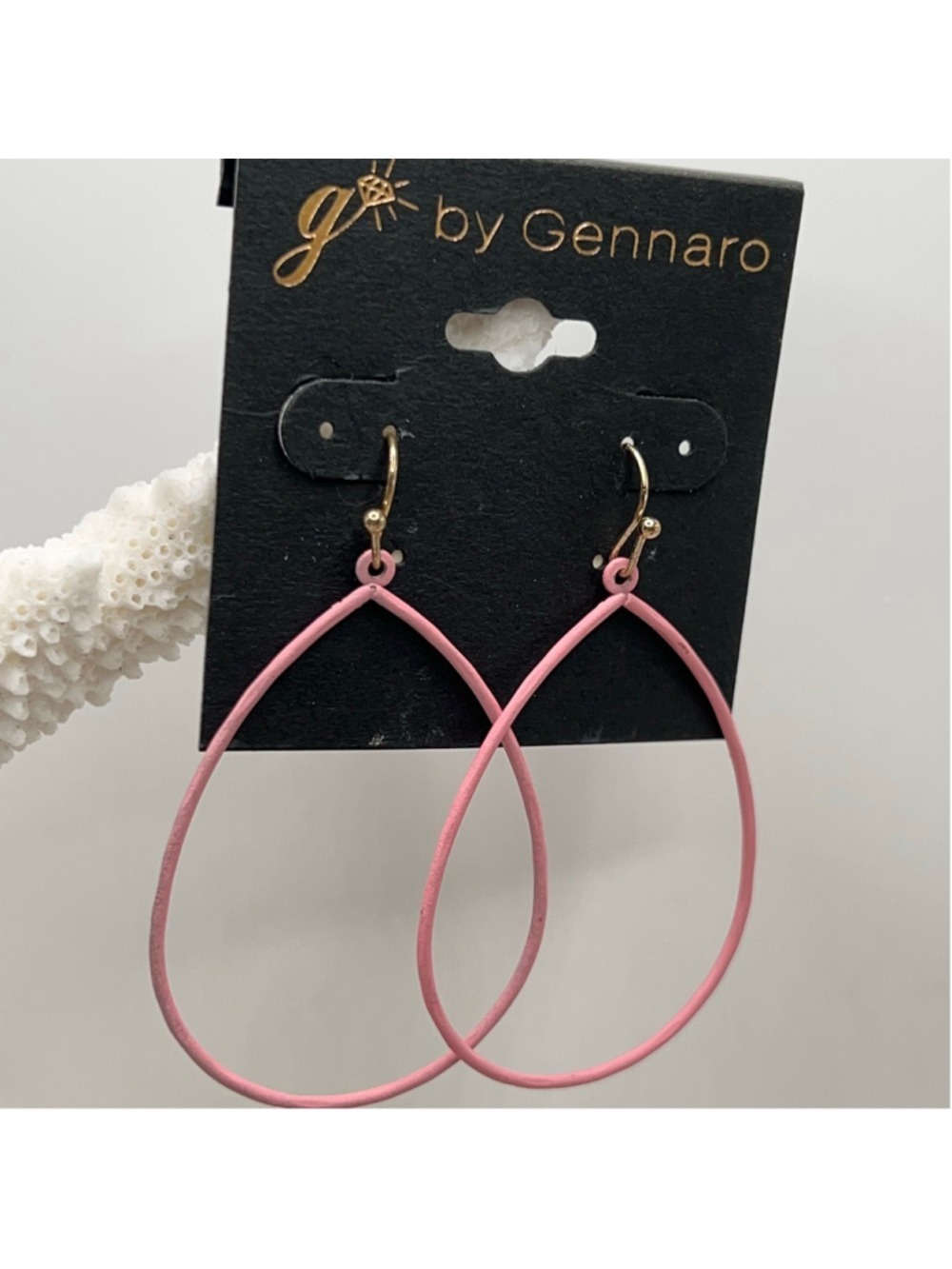 Gennaro pink hoop earrings